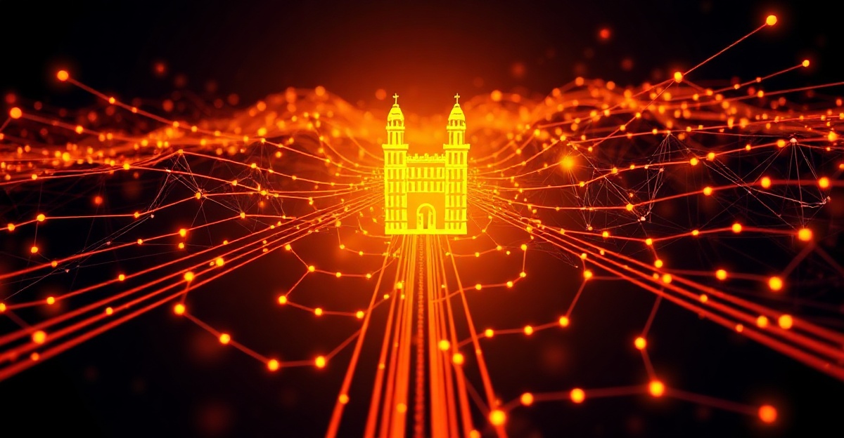 Parallel inference pipelines converging into a central glowing serving engine